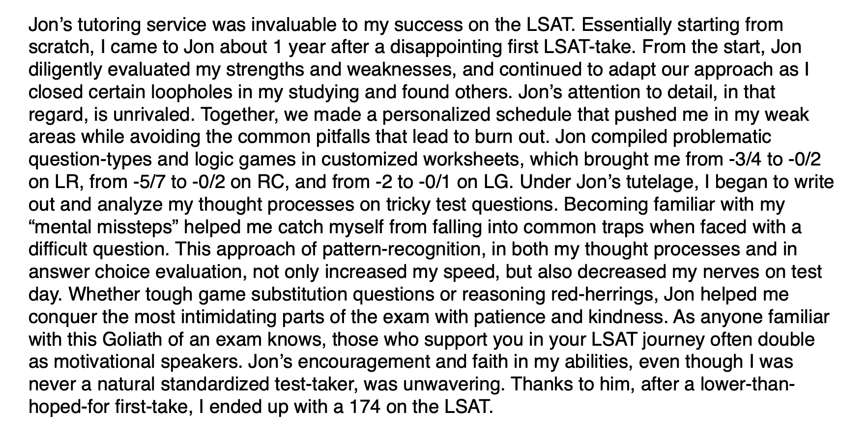 Lsat Tutoring Review 1 